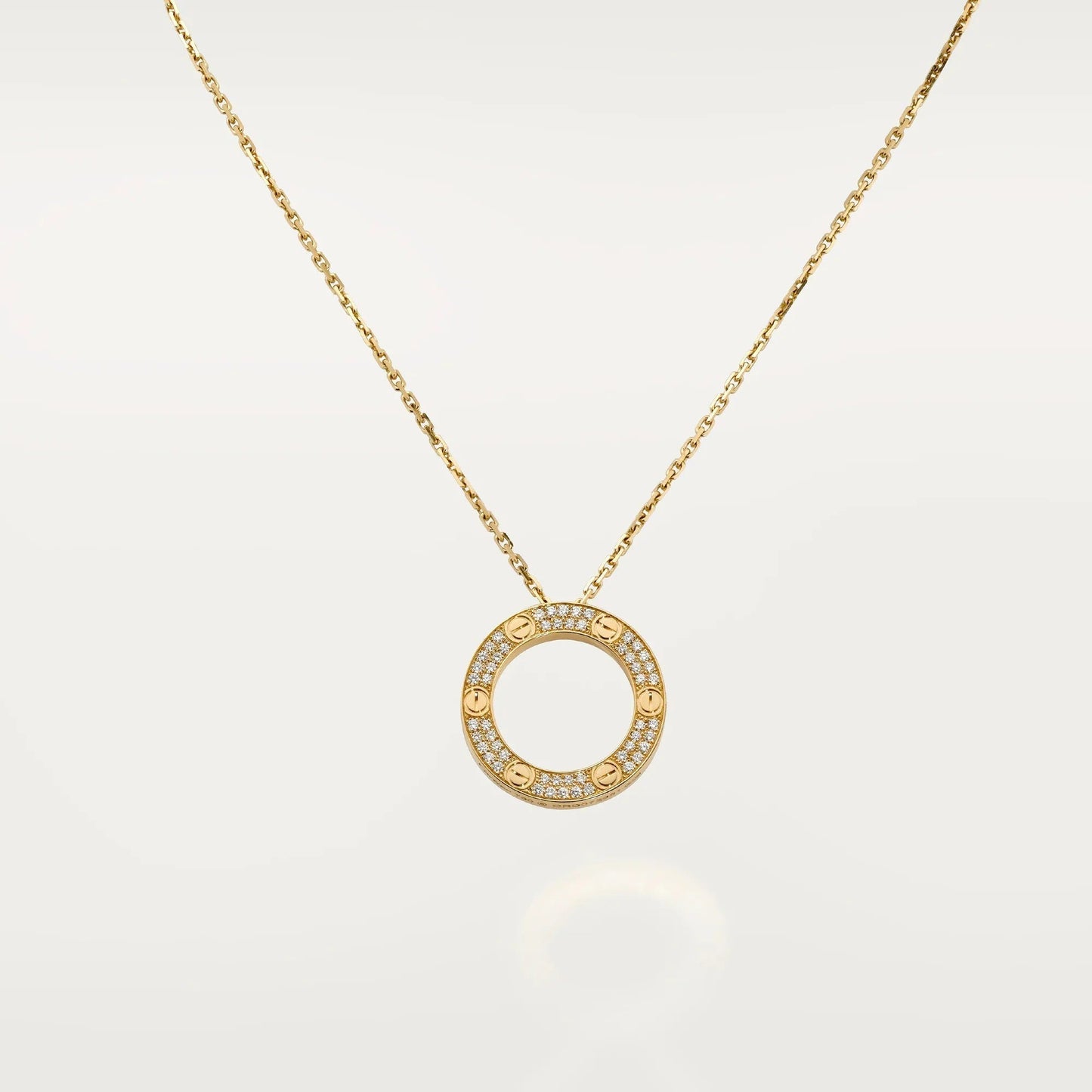 [✨ROSE💎]LOVE NECKLACE 16MM  FULL DIAMOND