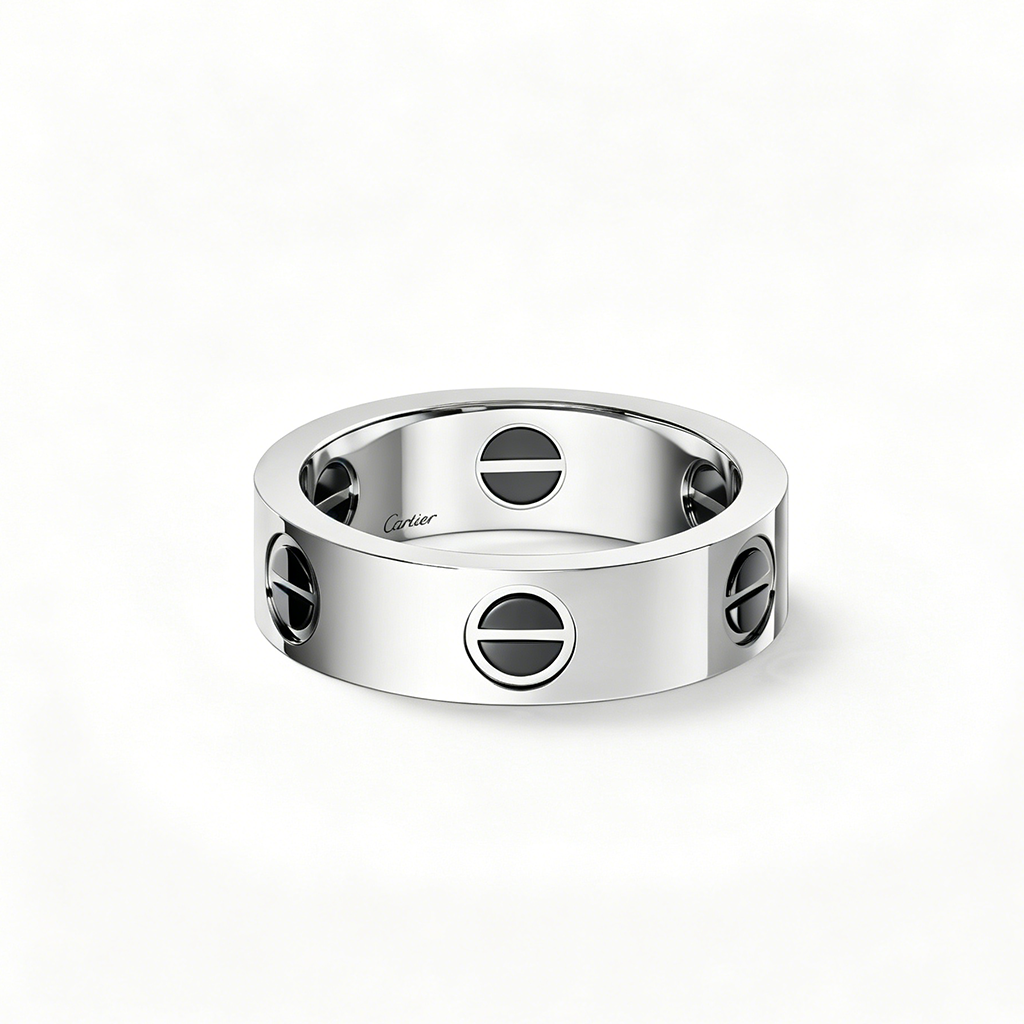 [✨ROSE💎]LOVE RING 5.5MM NO DIAMONDS  CERAMIC