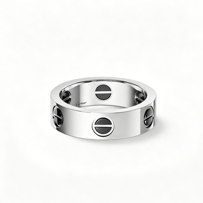 [✨ROSE💎]LOVE RING 5.5MM NO DIAMONDS  CERAMIC