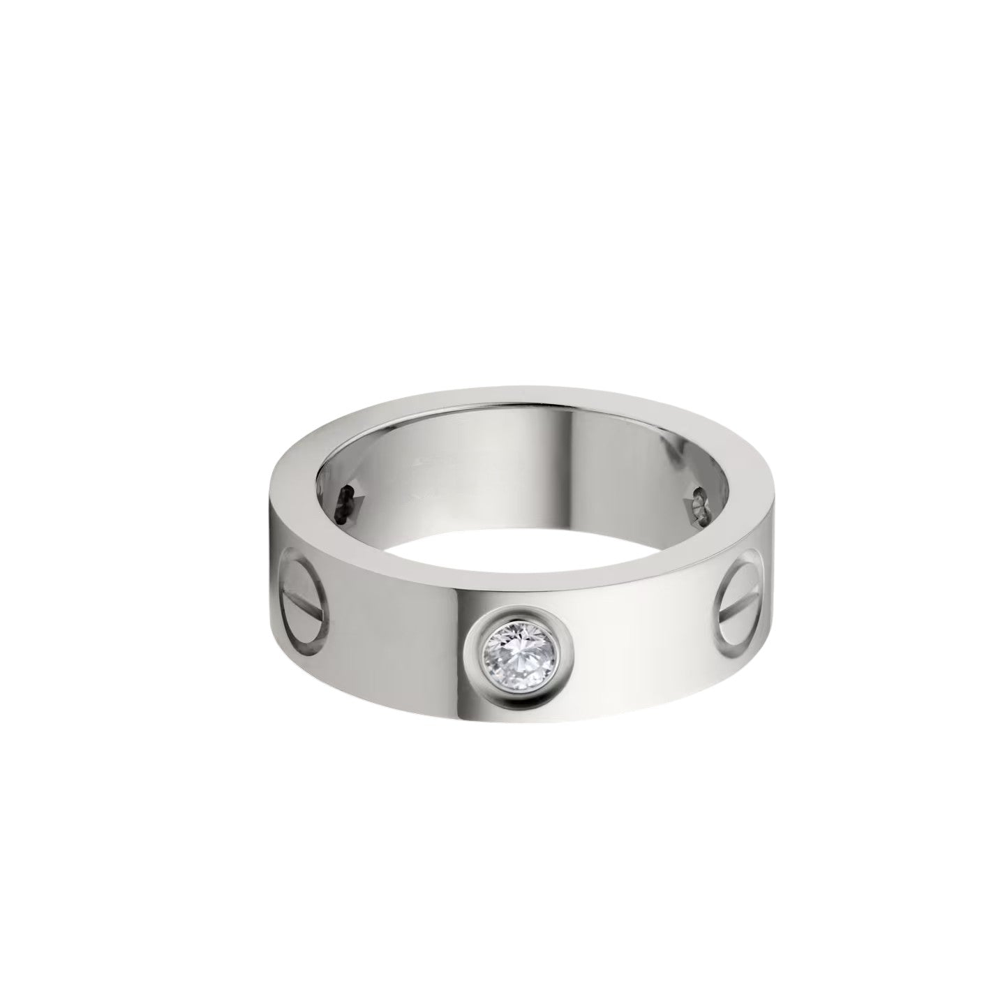 [✨ROSE💎]LOVE 5.5MM 3 DIAMOND RING