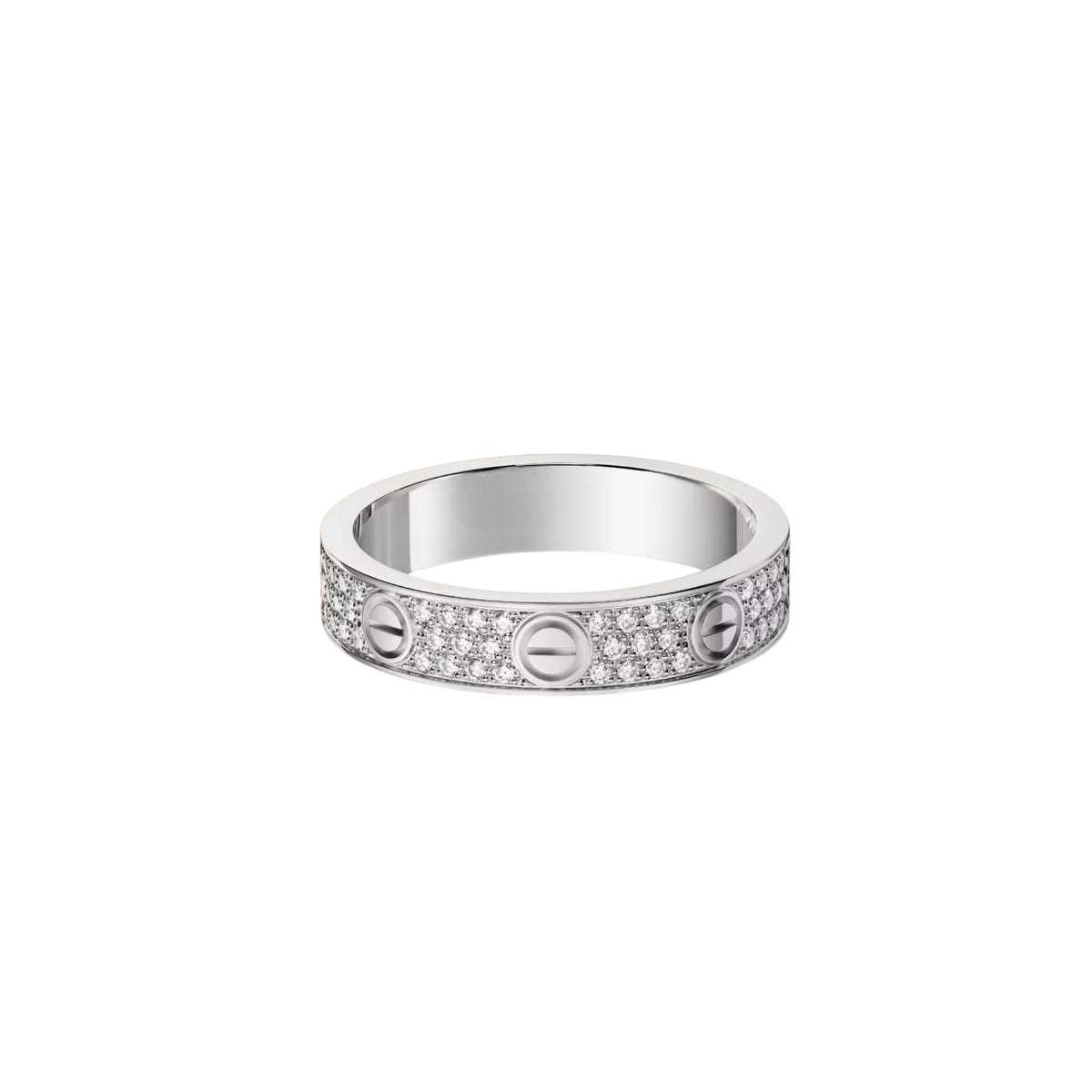 [✨ROSE💎]LOVE RING 4.0MM DIAMOND PAVED