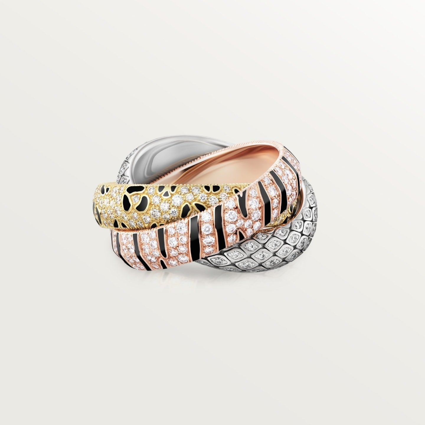 [✨ROSE💎]TRINITY  RING LEOPARD PRINT