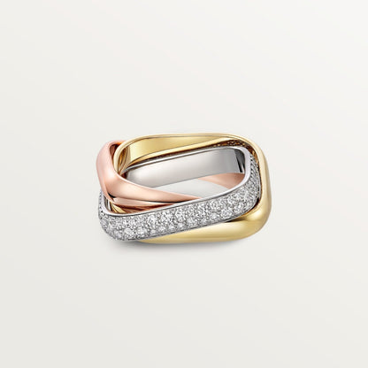 [✨ROSE💎]TRINITY 3.5MM CUSHION RING COLLECTION