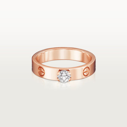 [✨ROSE💎]LOVE RING 3.6MM 1 BIG DIAMOND