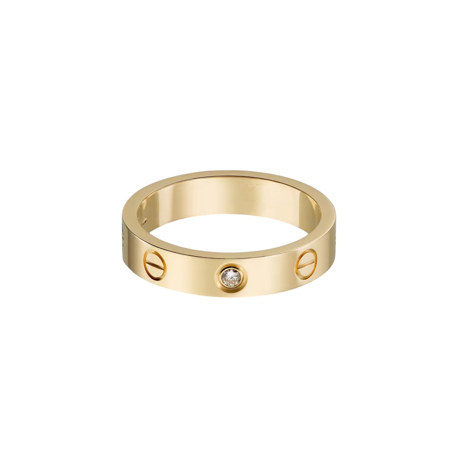 [✨ROSE💎]LOVE 4MM 1 DIAMOND RING