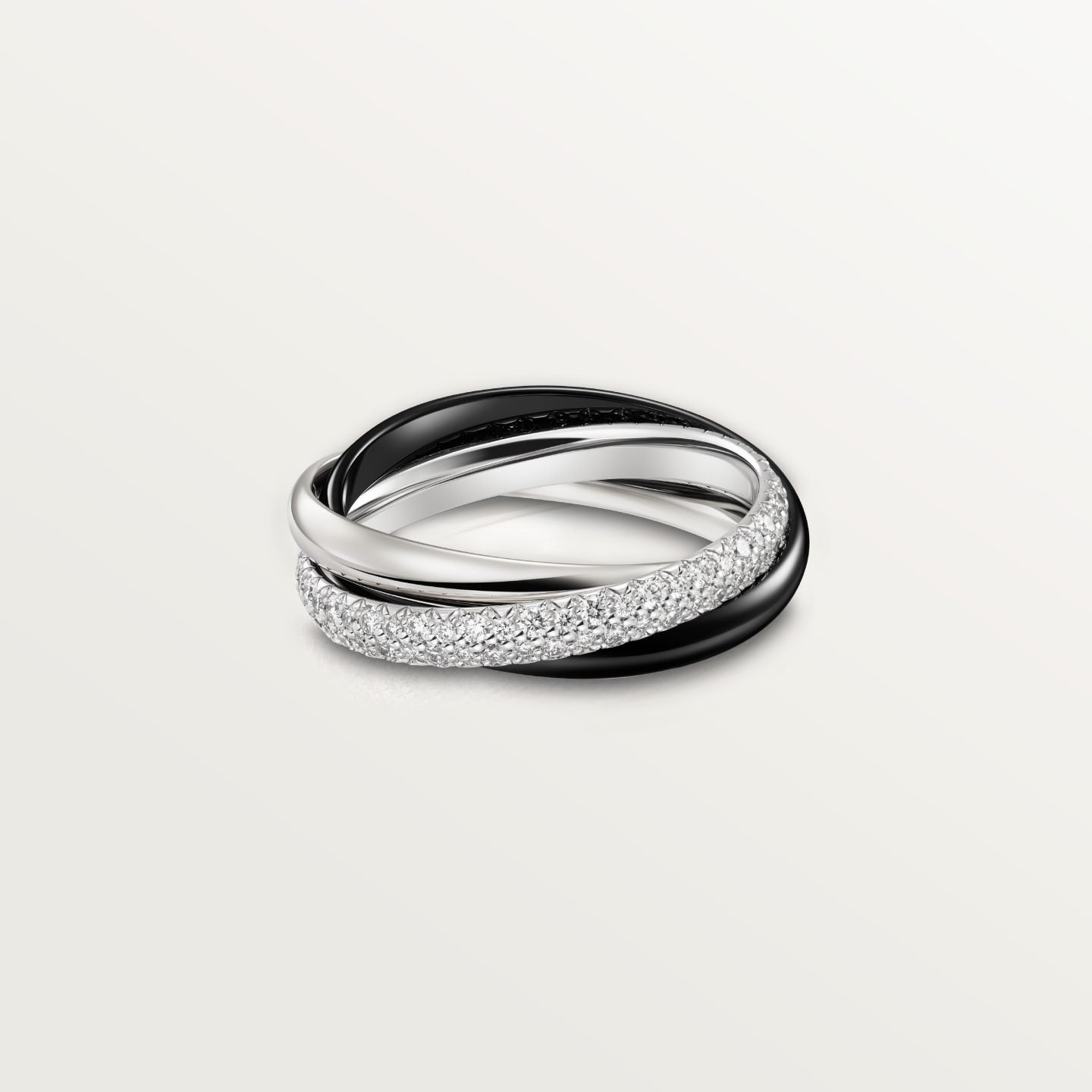 [✨ROSE💎]TRINITY 3.2MM RING BLACK CERAMIC