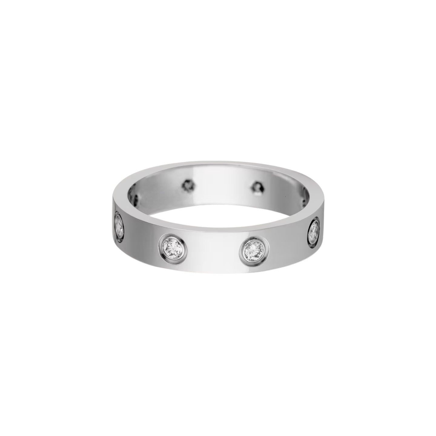[✨ROSE💎]LOVE 4MM 8 DIAMOND RING