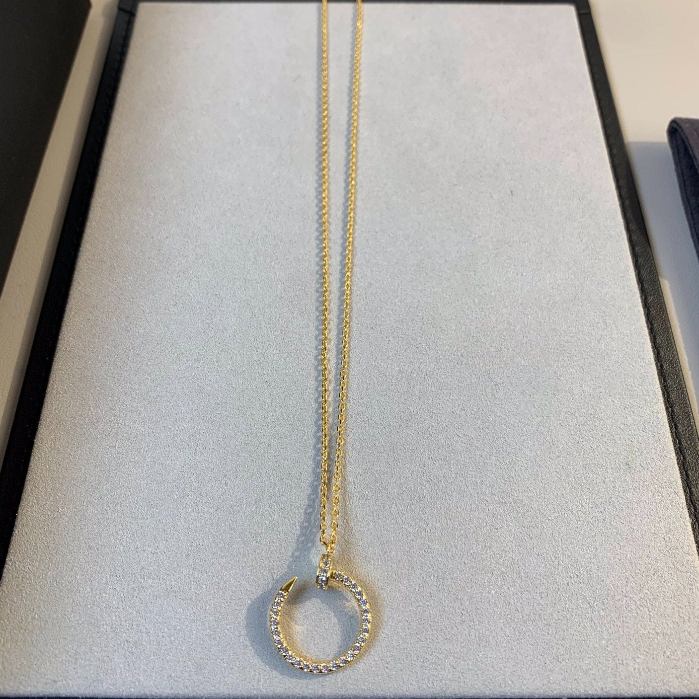 [✨ROSE💎]JUSTE NECKLACE GOLD DIAMONDS