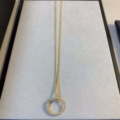 [✨ROSE💎]JUSTE NECKLACE GOLD DIAMONDS