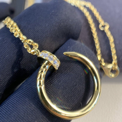 [✨ROSE💎]JUSTE NECKLACE GOLD DIAMONDS