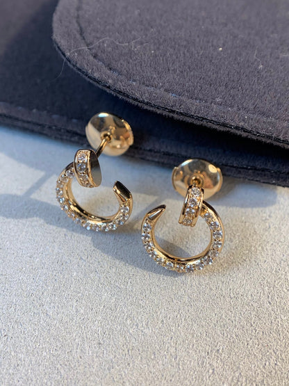 [✨ROSE💎]JUSTE EARRINGS GOLD DIAMONDS