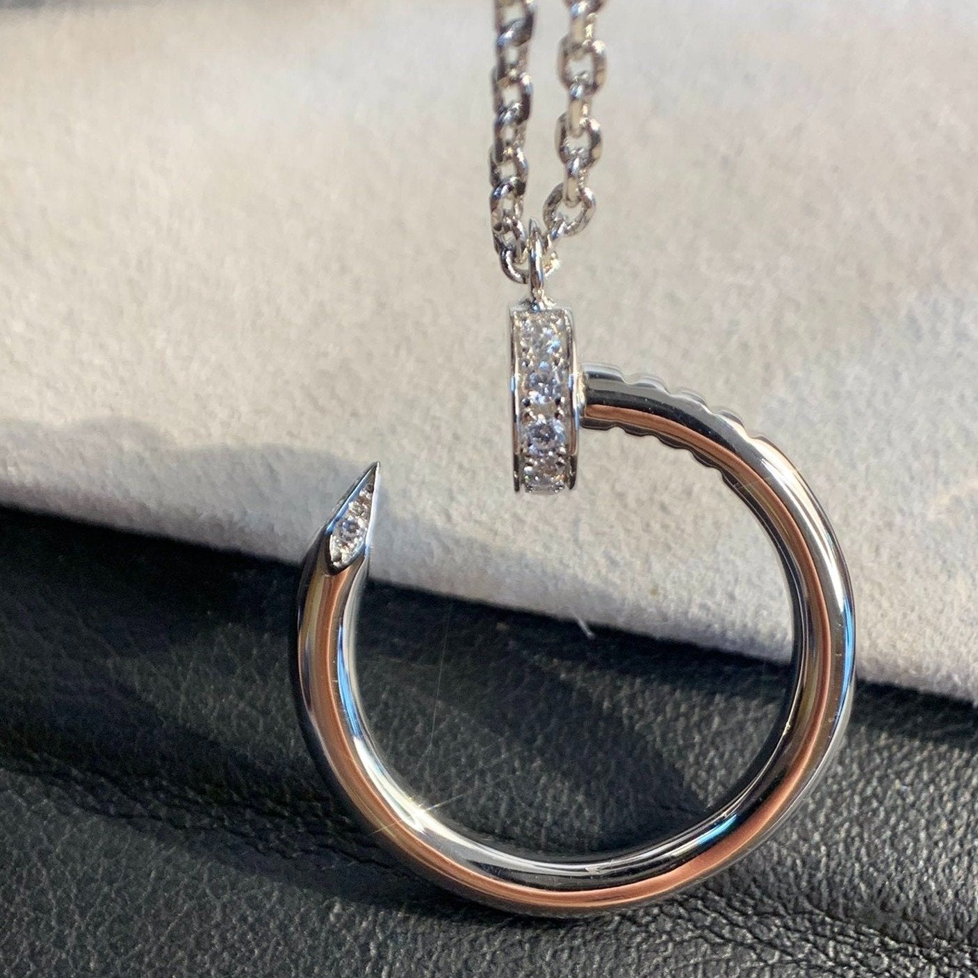 [✨ROSE💎]JUSTE NECKLACE SILVER