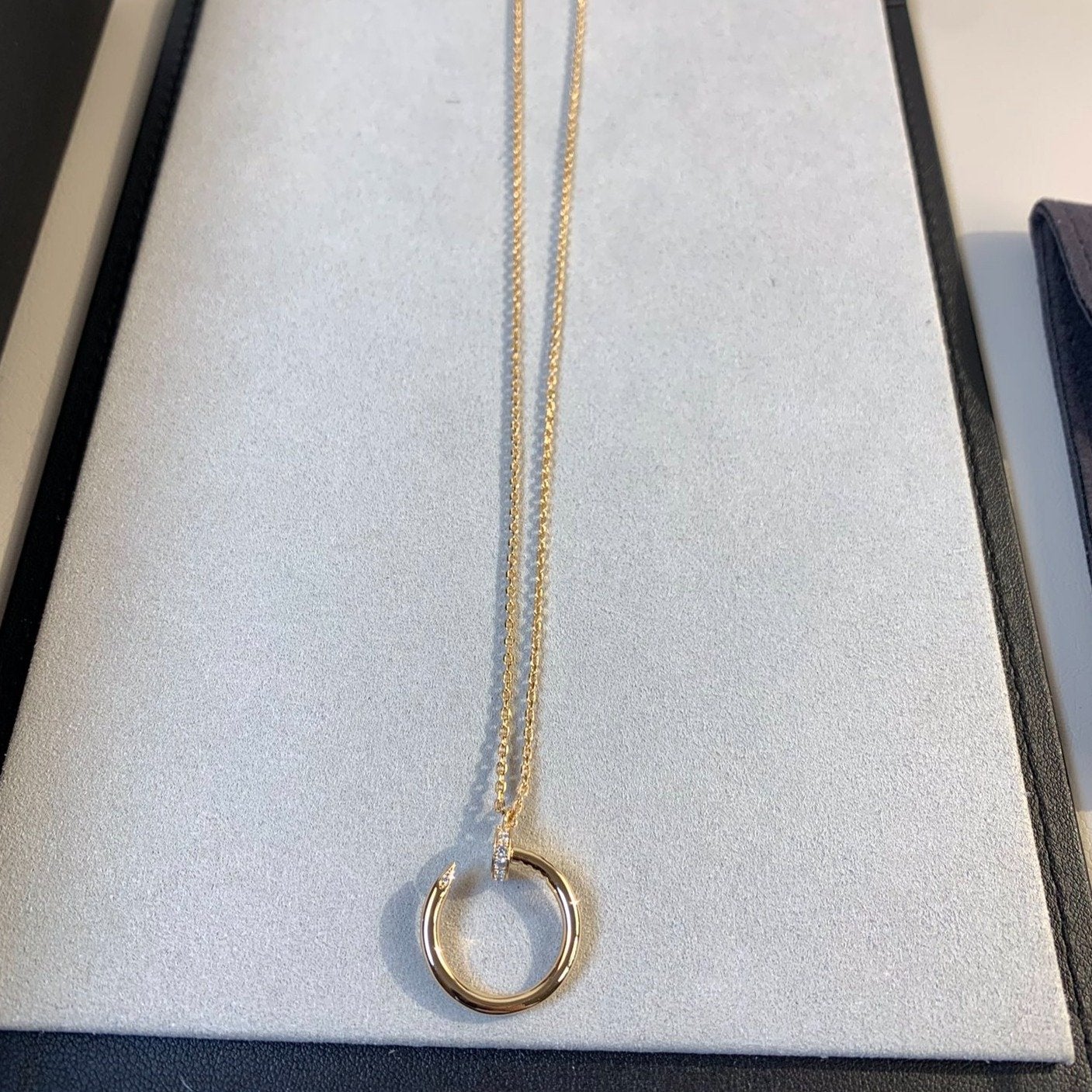 [✨ROSE💎]JUSTE NECKLACE PINK GOLD