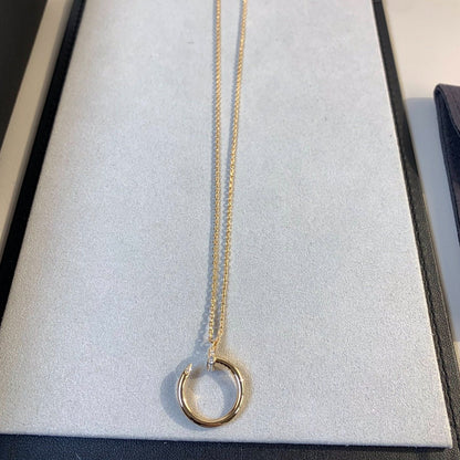 [✨ROSE💎]JUSTE NECKLACE PINK GOLD