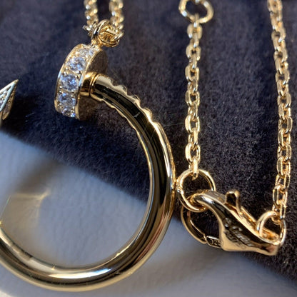 [✨ROSE💎]JUSTE NECKLACE PINK GOLD