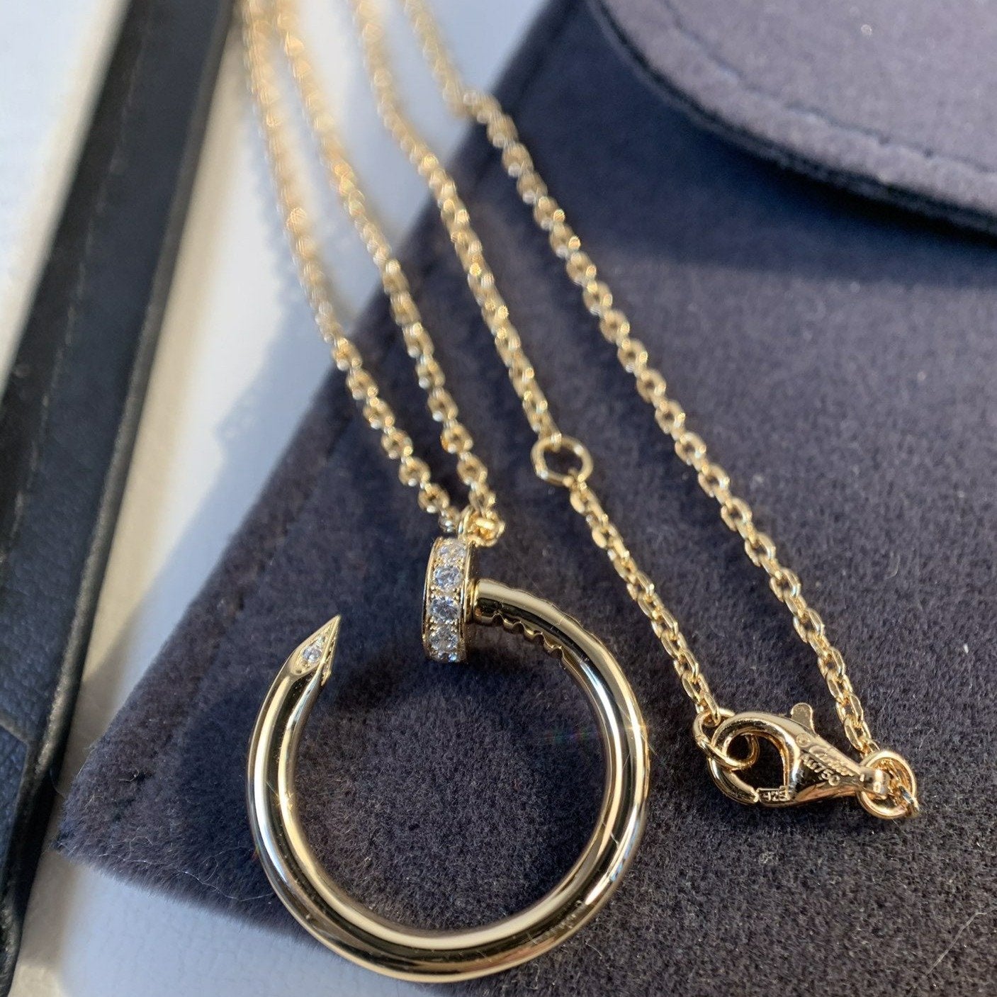 [✨ROSE💎]JUSTE NECKLACE PINK GOLD