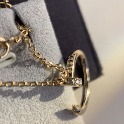 [✨ROSE💎]JUSTE NECKLACE PINK GOLD