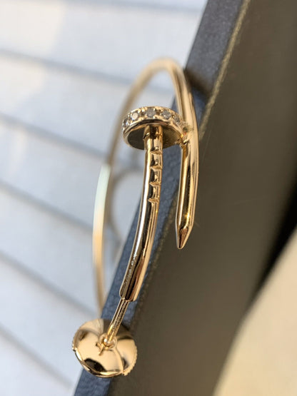 [✨ROSE💎]JUSTE EARRINGS GOLD DIAMONDS 1.8MM