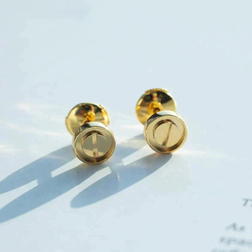 [✨ROSE💎]LOVE EARRINGS GOLD 10MM