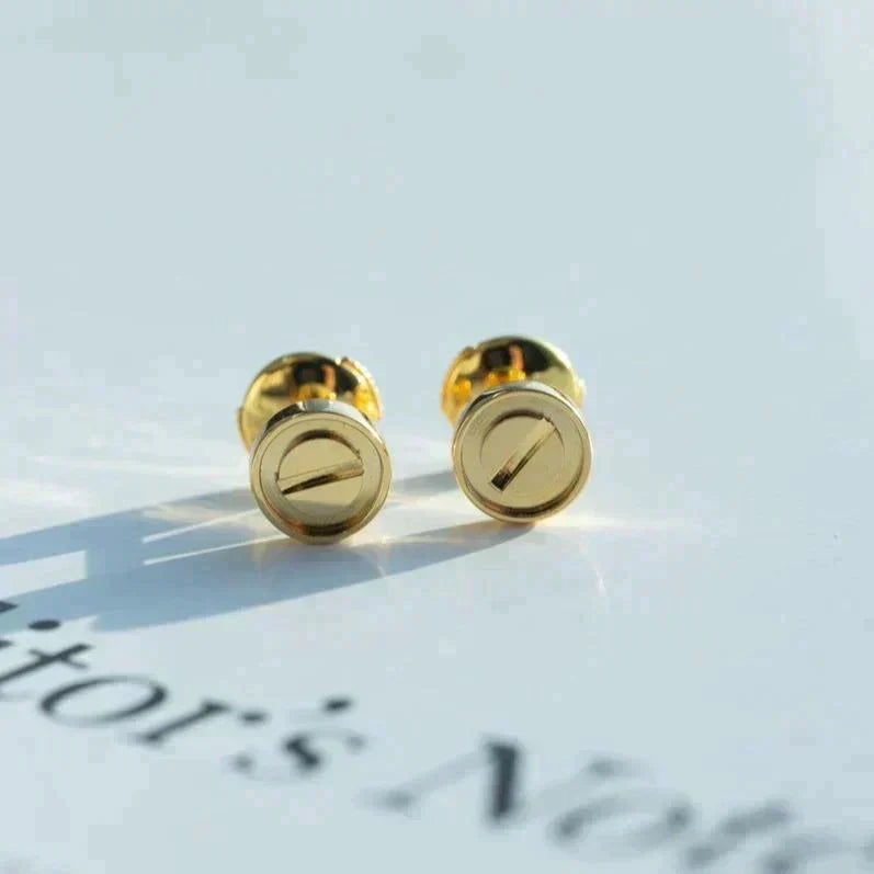 [✨ROSE💎]LOVE EARRINGS GOLD 10MM