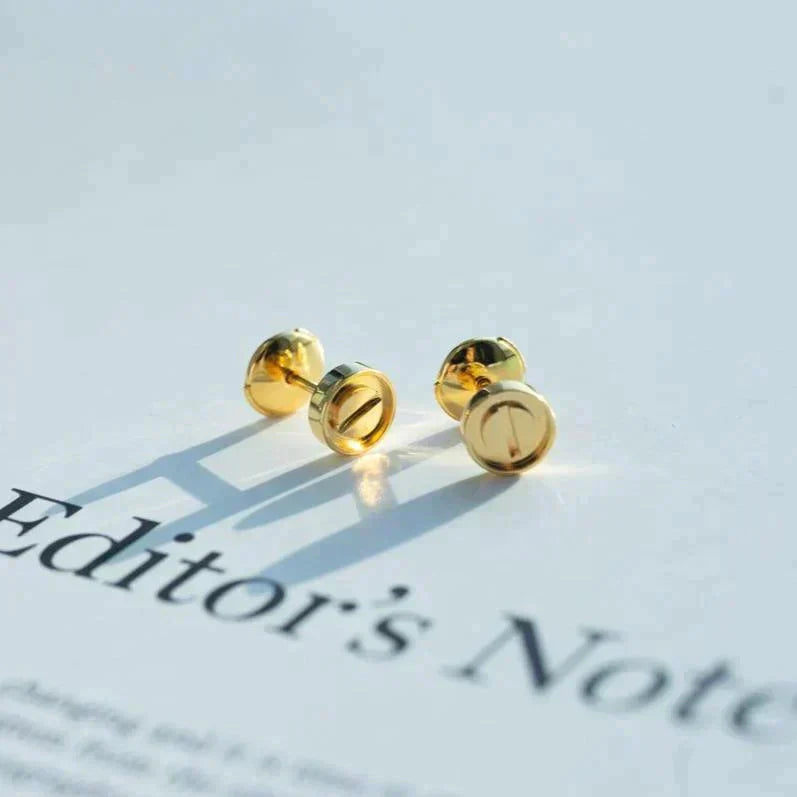 [✨ROSE💎]LOVE EARRINGS GOLD 10MM