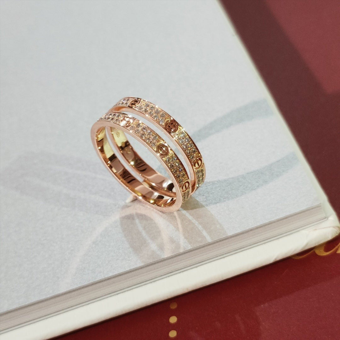 [✨ROSE💎]LOVE RING 2.65MM DIAMOND