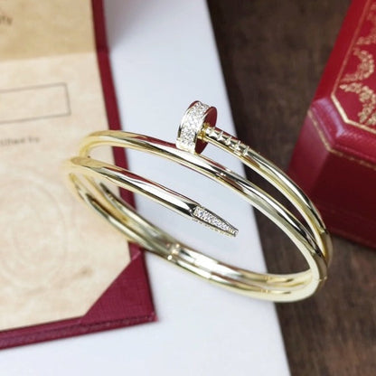 [✨ROSE💎]JUSTE BRACELET 3.5MM DOUBLE ROW DIAMOND