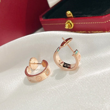 [✨ROSE💎]LOVE EARRINGS 5.7MM 2 DIAMONDS
