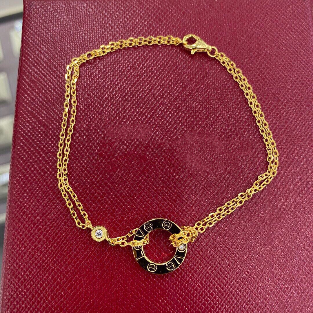 [✨ROSE💎]LOVE BRACELET 2 DIAMOND