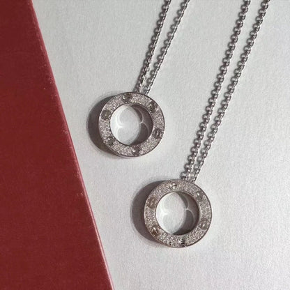 [✨ROSE💎]LOVE NECKLACE ADJUSTABLE SILVER