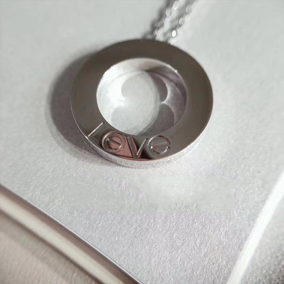 [✨ROSE💎]LOVE NECKLACE ADJUSTABLE SILVER