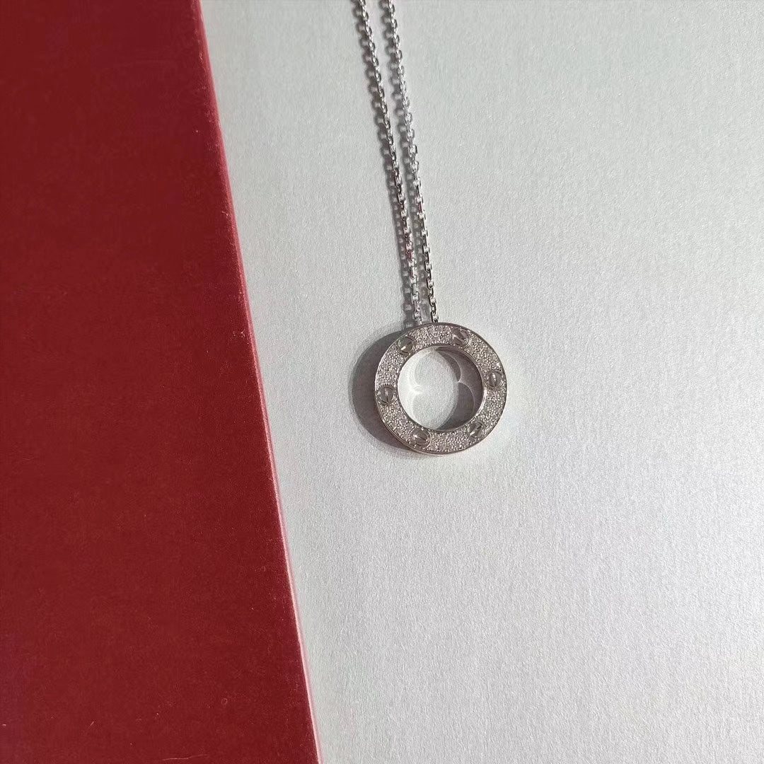 [✨ROSE💎]LOVE NECKLACE ADJUSTABLE SILVER