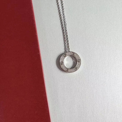 [✨ROSE💎]LOVE NECKLACE ADJUSTABLE SILVER