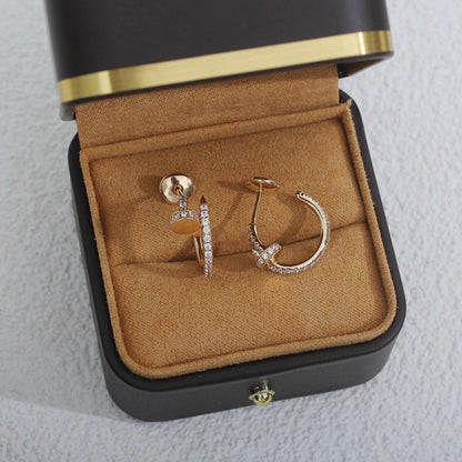 [✨ROSE💎]JUSTE FULL DIAMOND SMALL EARRINGS