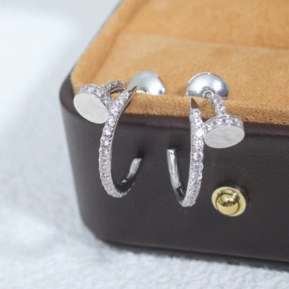 [✨ROSE💎]JUSTE FULL DIAMOND SMALL EARRINGS