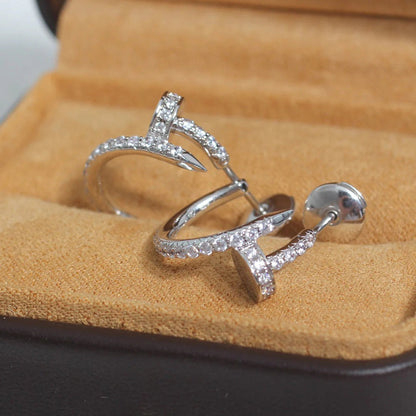[✨ROSE💎]JUSTE FULL DIAMOND SMALL EARRINGS
