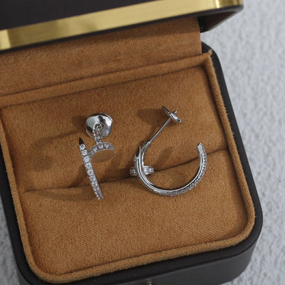 [✨ROSE💎]JUSTE FULL DIAMOND SMALL EARRINGS