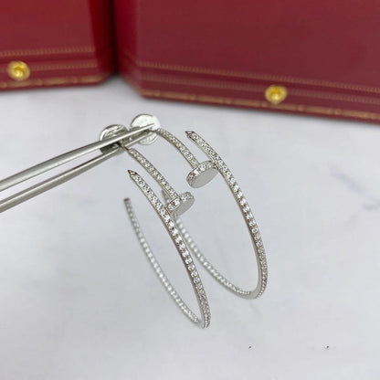 [✨ROSE💎]JUSTE FULL DIAMOND LARGE EARRINGS