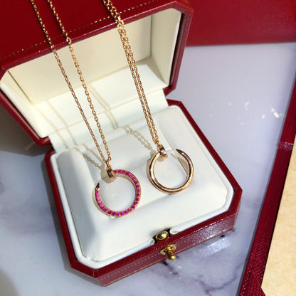 [✨ROSE💎]JUSTE NECKLACE RED FULL DIAMONDS