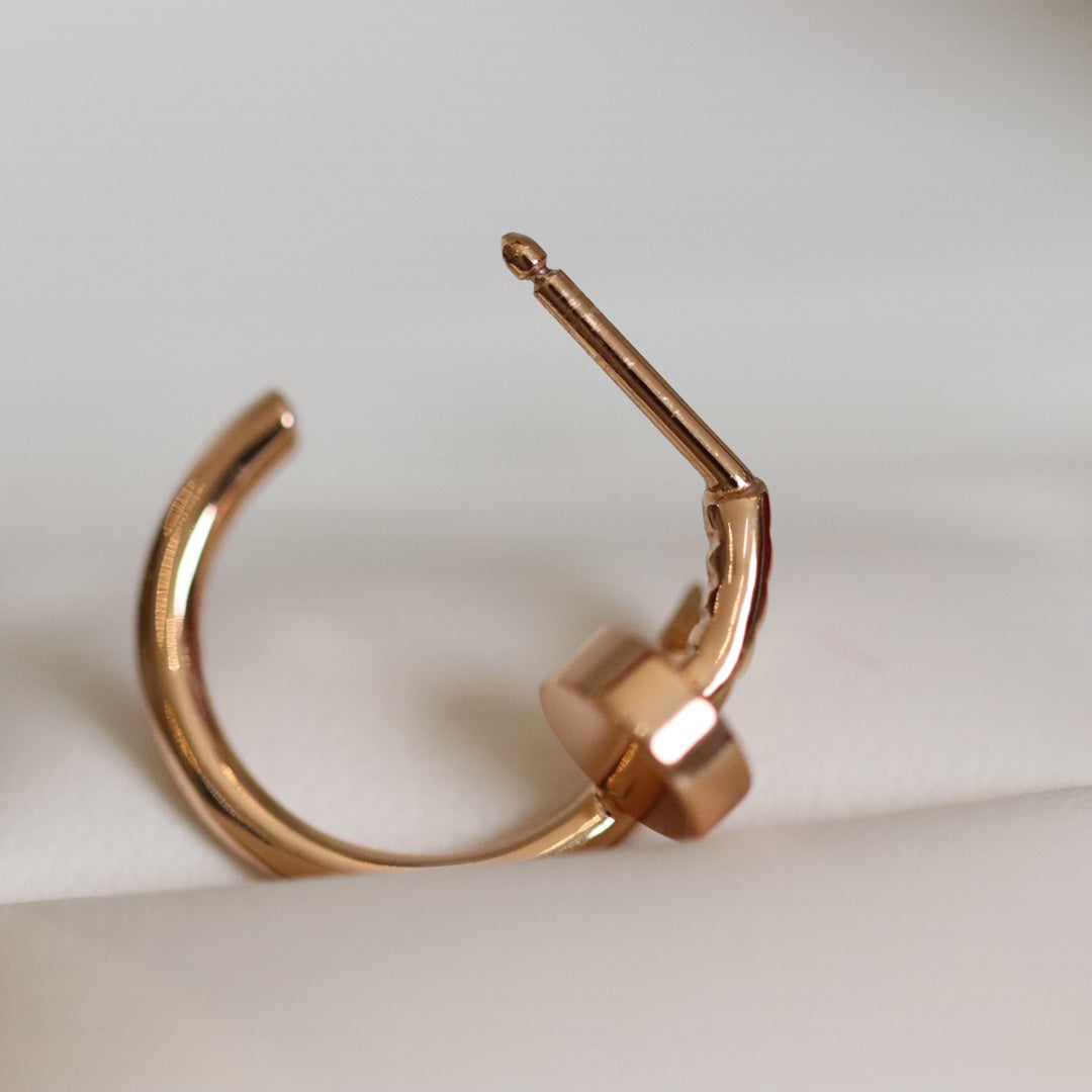 [✨ROSE💎]JUSTE EARRINGS PINK GOLD