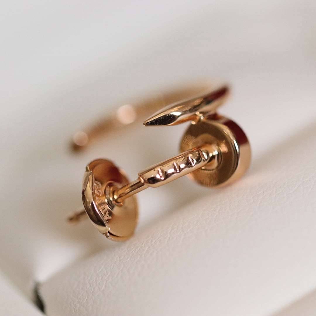 [✨ROSE💎]JUSTE EARRINGS PINK GOLD