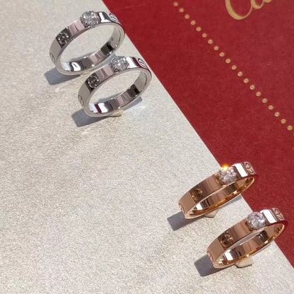 [✨ROSE💎]LOVE RING 3.6MM 1 BIG DIAMOND