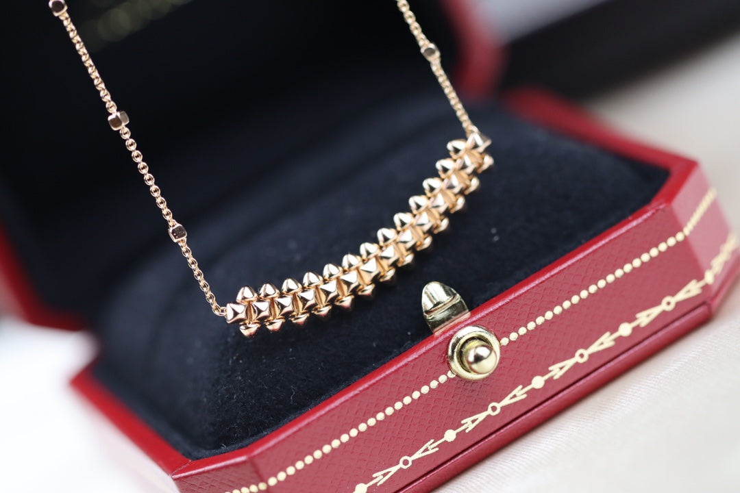 [✨ROSE💎]CLASH PINK GOLD NECKLACE