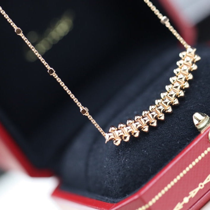 [✨ROSE💎]CLASH PINK GOLD NECKLACE