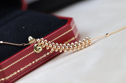 [✨ROSE💎]CLASH PINK GOLD NECKLACE