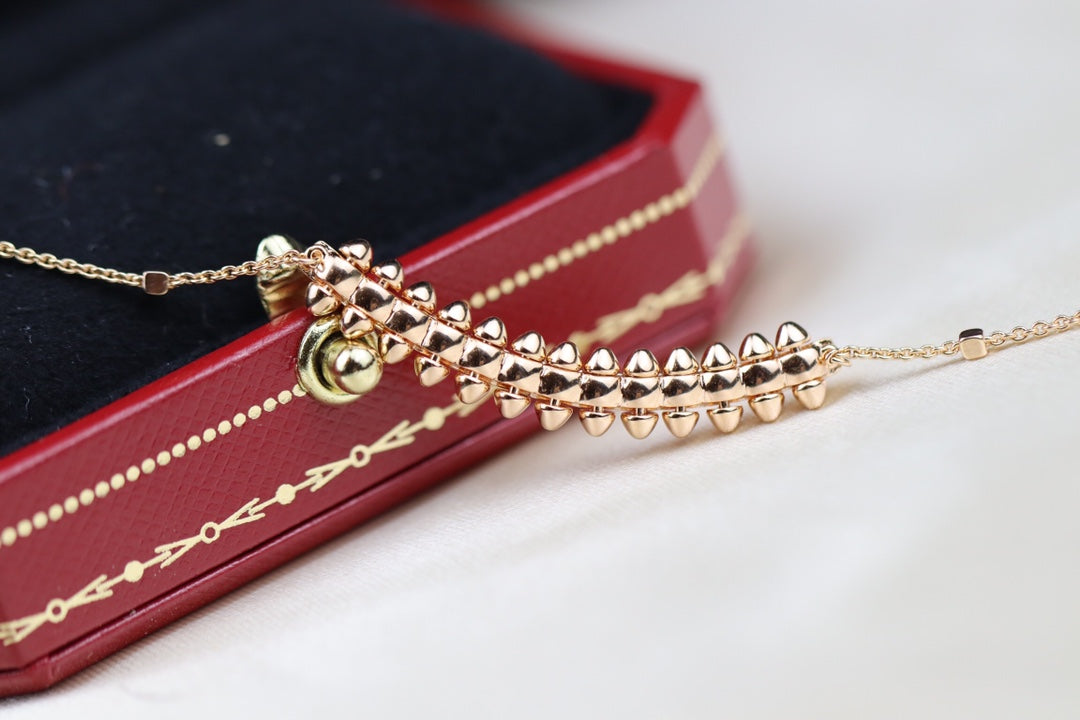 [✨ROSE💎]CLASH PINK GOLD NECKLACE