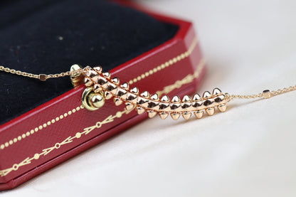 [✨ROSE💎]CLASH PINK GOLD NECKLACE