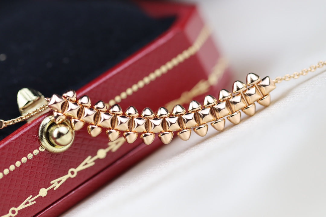 [✨ROSE💎]CLASH PINK GOLD NECKLACE