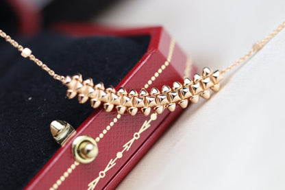 [✨ROSE💎]CLASH PINK GOLD NECKLACE