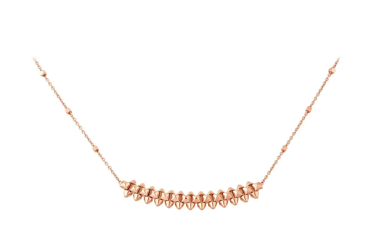[✨ROSE💎]CLASH PINK GOLD NECKLACE